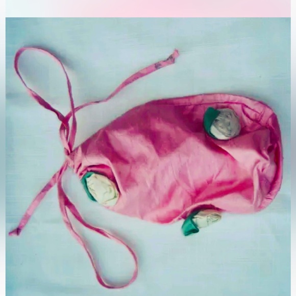 Betsey Johnson Handbags - Vintage Betsy Johnston silk floral embellishment purse. Never worn. Pink & white
